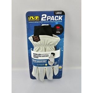 Mechanix Wear Cold Weather Insulated Leather Gloves 2pk. Large